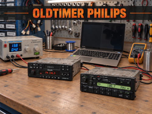 Philips oldtimer autoradio - oldtimer,